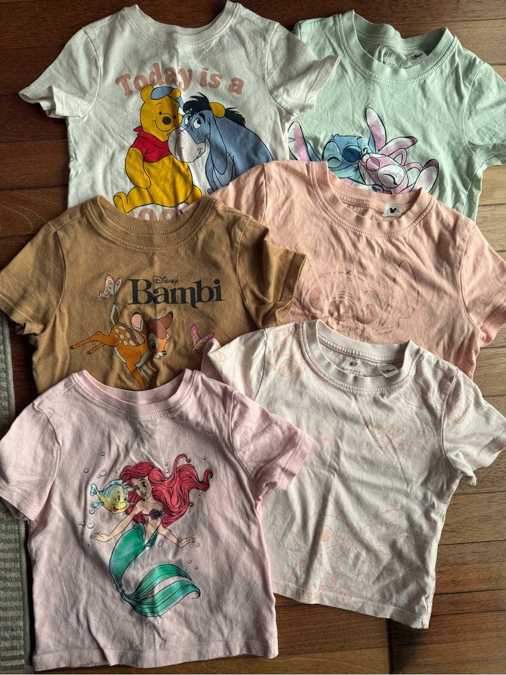 2T Disney Kids' Graphic T-Shirt Bundle - Lot of 7 T-Shirts
